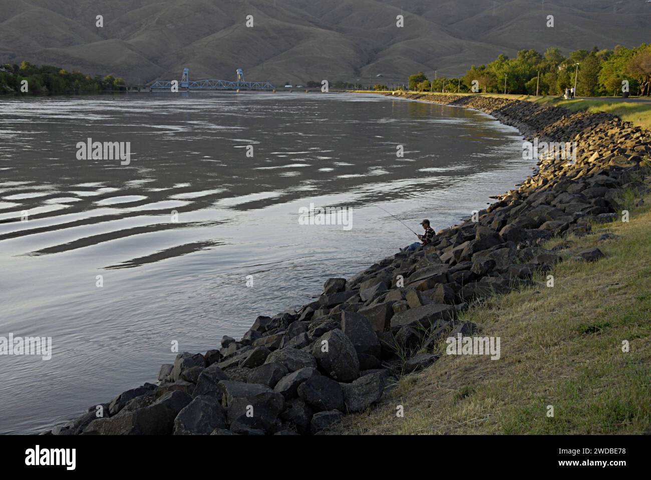 LEWISTON/IDAHO /USASnake river meets at clear water river at Lewiston