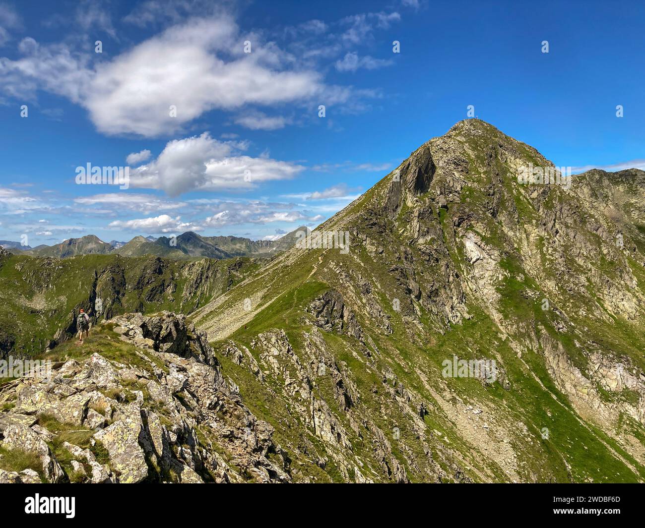 peak of Mt. Deneck at Soelk valley nature park, niedere Tauern, Styria, Austria Stock Photo