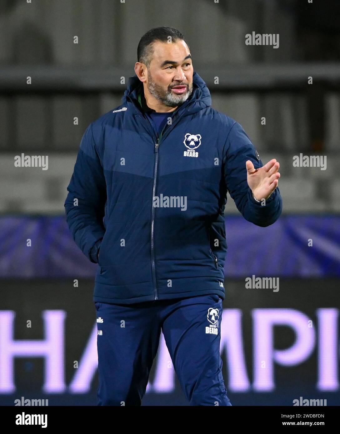 Galway, Ireland. 19th Jan, 2024. Bristol Bears Director of Rugby Pat ...