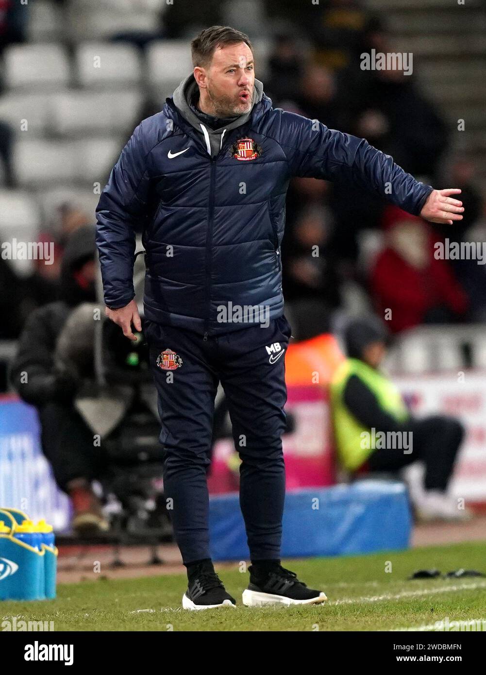 Sunderland Manager Michael Beale Reacts During The Sky Bet Championship ...