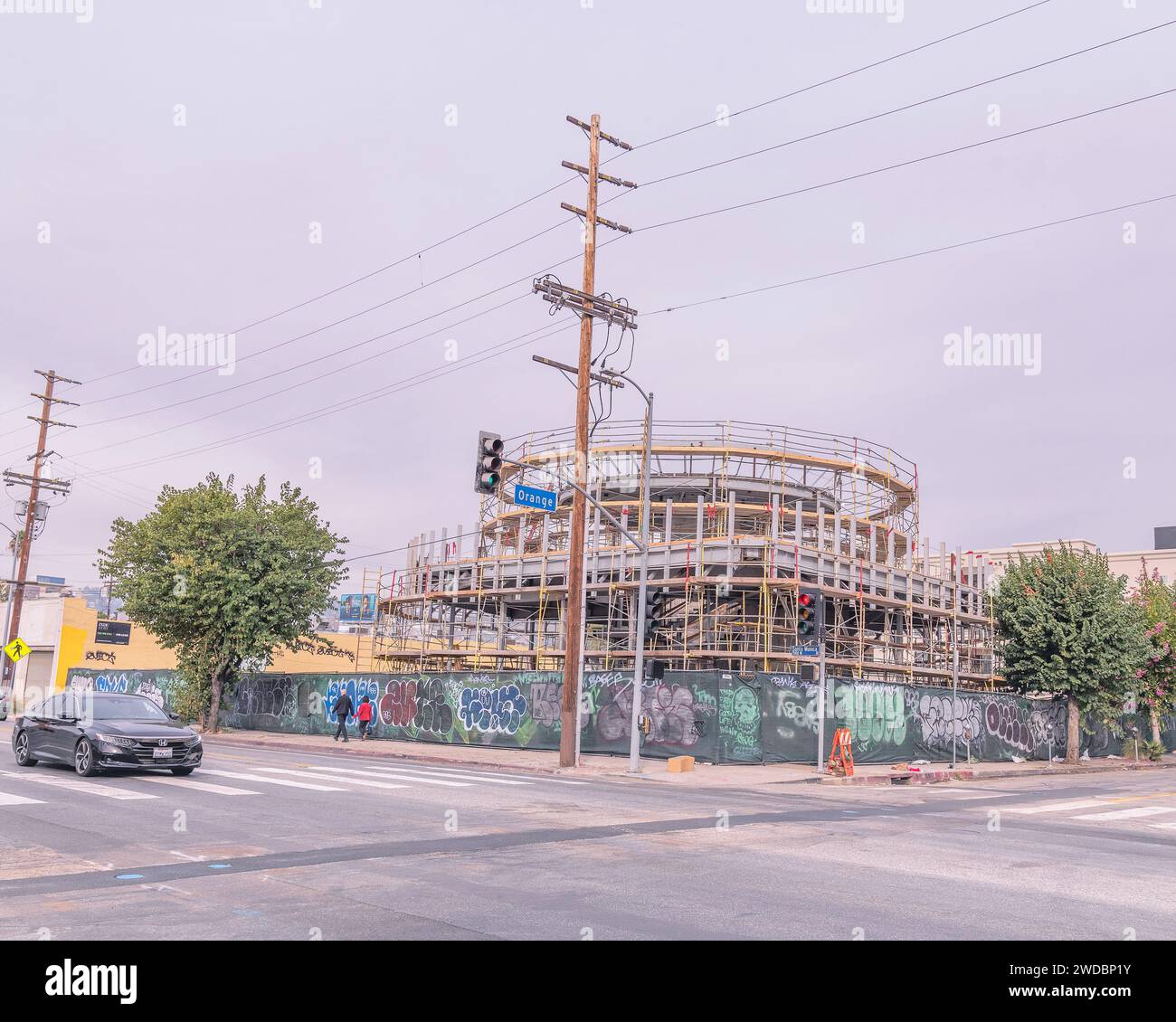 Los Angeles, CA, USA January 19, 2024 Construction of Tesla’s