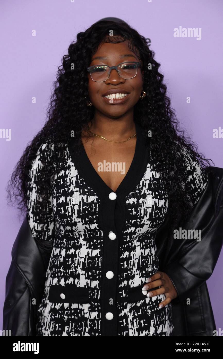Utah. 18th Jan, 2024. Tochi Ihekona at arrivals for GIRLS STATE Premiere at the 2024 Sundance Film Festival, Eccles Theater, Park City, Utah, January 18, 2024. Credit: JA/Everett Collection/Alamy Live News Stock Photo