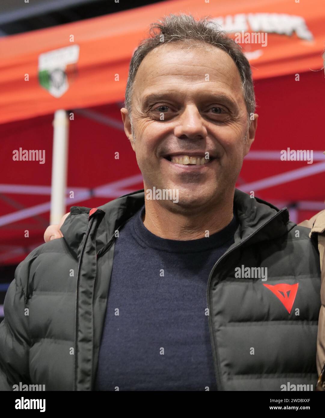 Verona, Italy. 19th Jan, 2024. Loris Capirossi guest on the first day of the sixteenth edition of Motor Bike expo, an important motoring event at the beginning of the year Credit: Independent Photo Agency/Alamy Live News Stock Photo