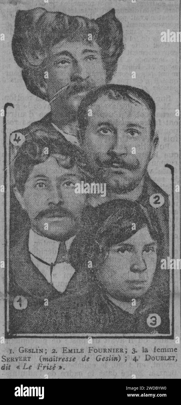 19140331 - Une du Journal - la bande du losange. Stock Photo