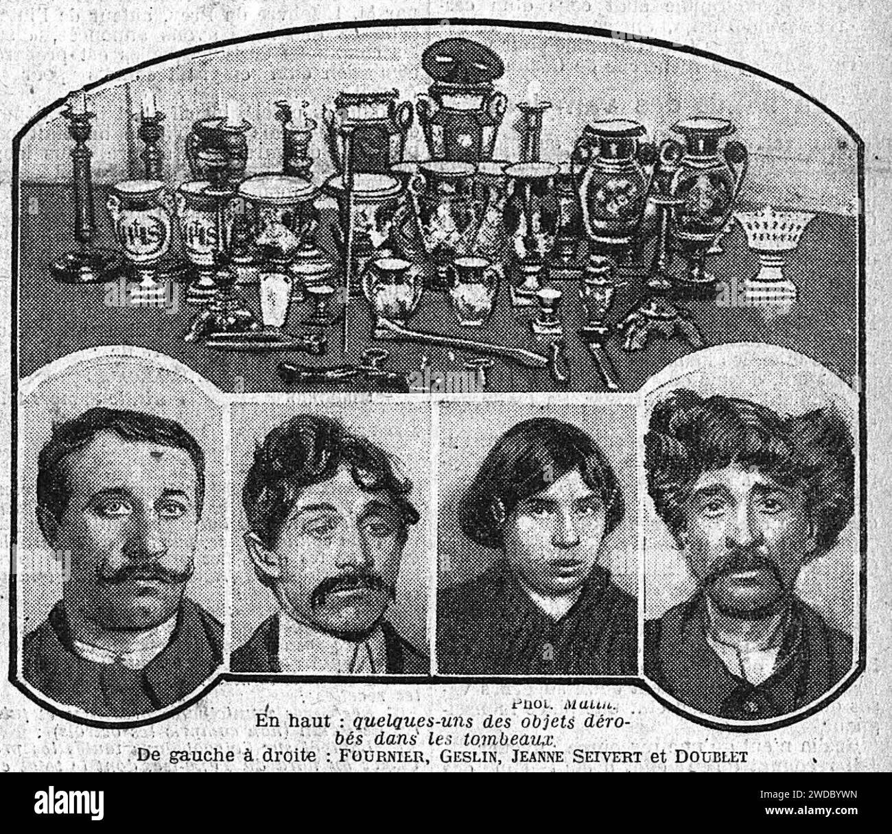 19140331 - Une du Matin - la bande du losange. Stock Photo