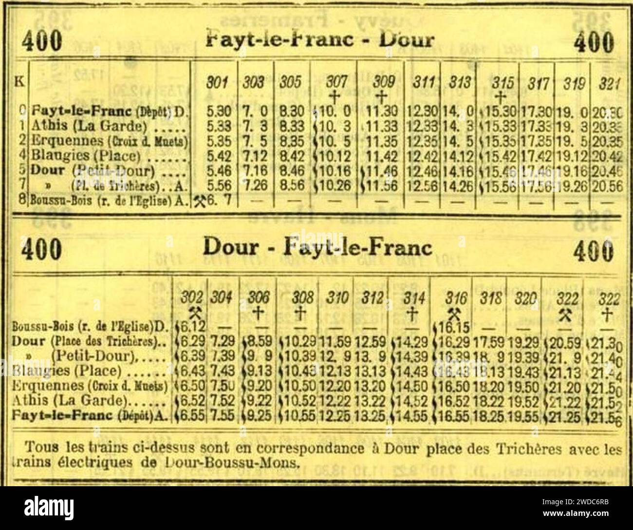 SNCB NMBS Official Timetable Summer 1931 - 400 Stock Photo - Alamy