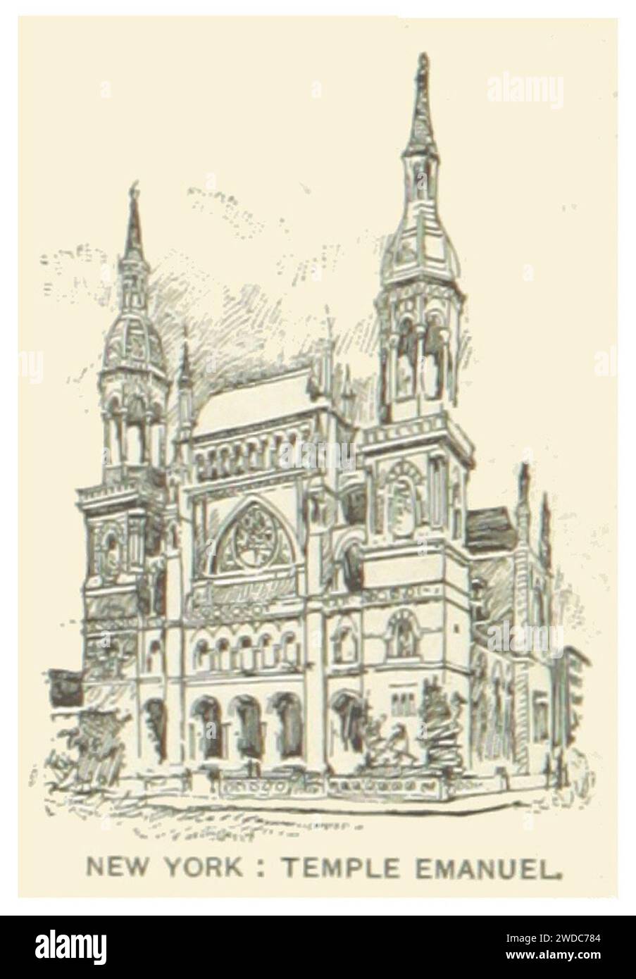 Temple EmanuEl (New York, 1868) 2 Stock Photo Alamy