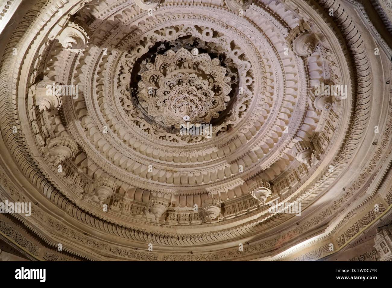 Octagonal Tomb Ruler Detail, Cenotaph, Tomb of the Ruler of Jaisalmer, Jaisalmer, Rajasthan ...
