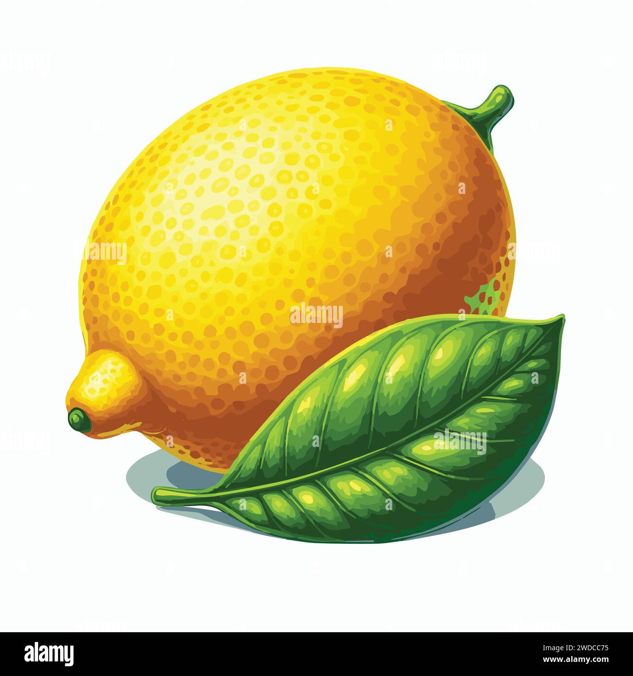 Vector illustration refreshing yellow lemon fruit for your work's logos ...