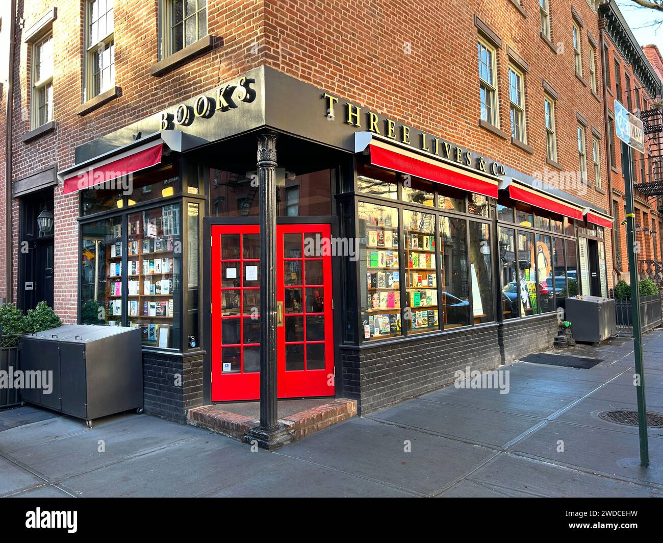 Three Lives & Co., Bookstore, Greenwich Village, New York City, New York, USA Stock Photo