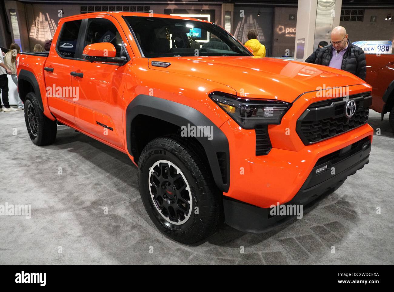 Philadelphia, Pennsylvania, U.S January 14, 2024 The bright orange