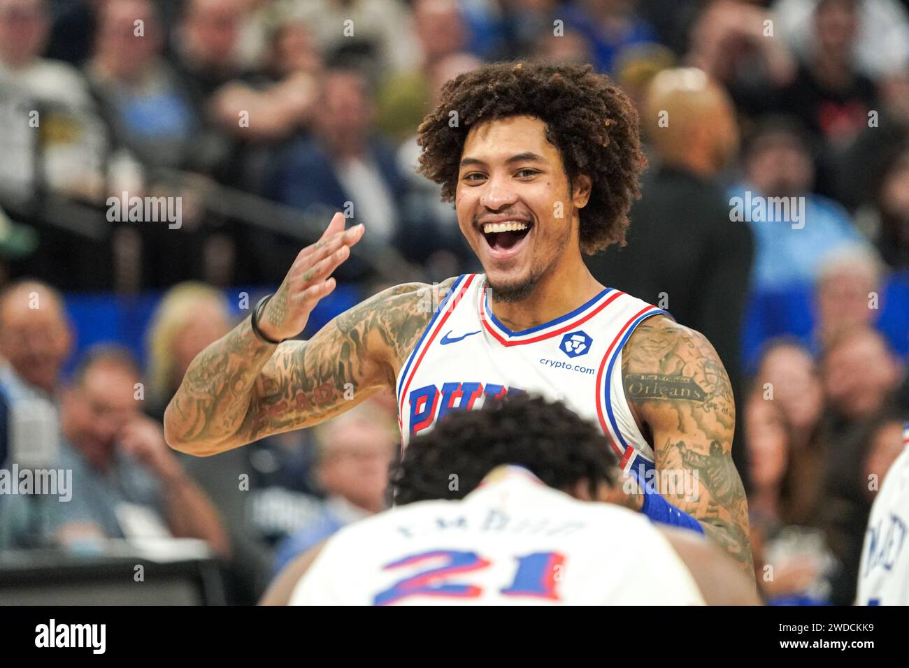 Orlando, Florida, USA, January 19, 2024, Philadelphia 76ers guard Kelly ...