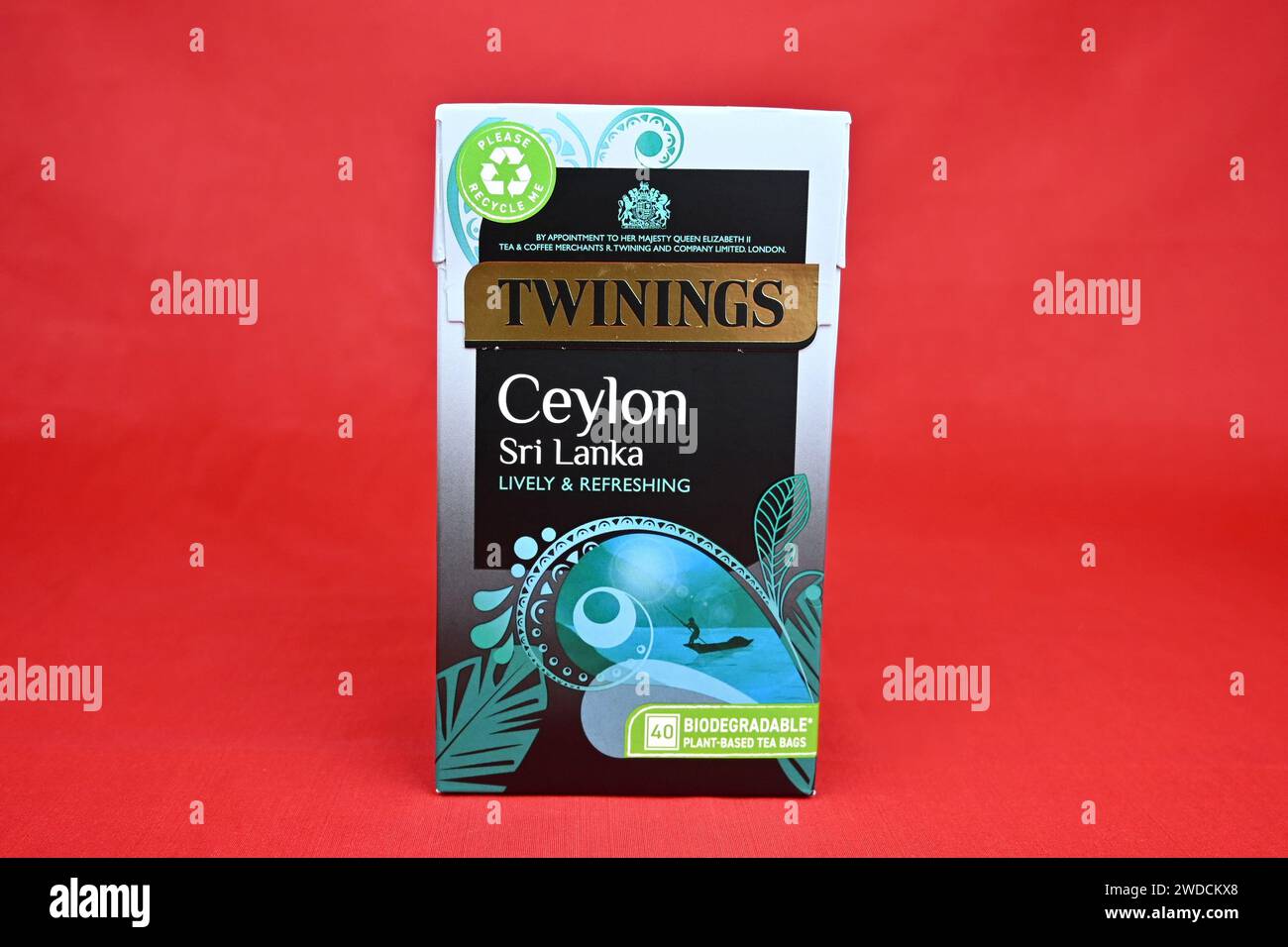 Twinings Ceylon Sri Lanka tea  – Wales, UK  –  19 January 2024 Stock Photo