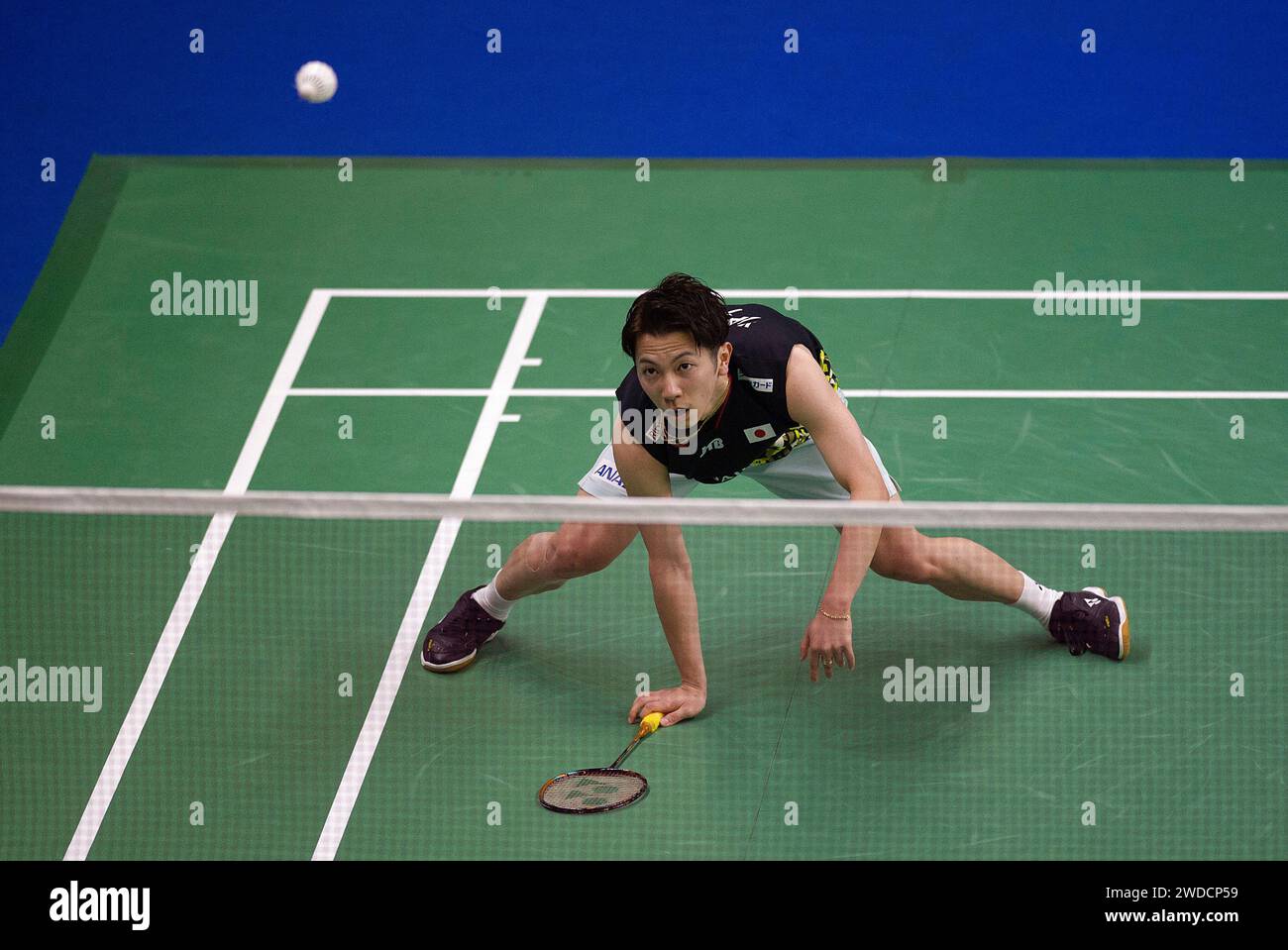 New Delhi, India. 19th Jan, 2024. Watanabe Koki of Japan competes