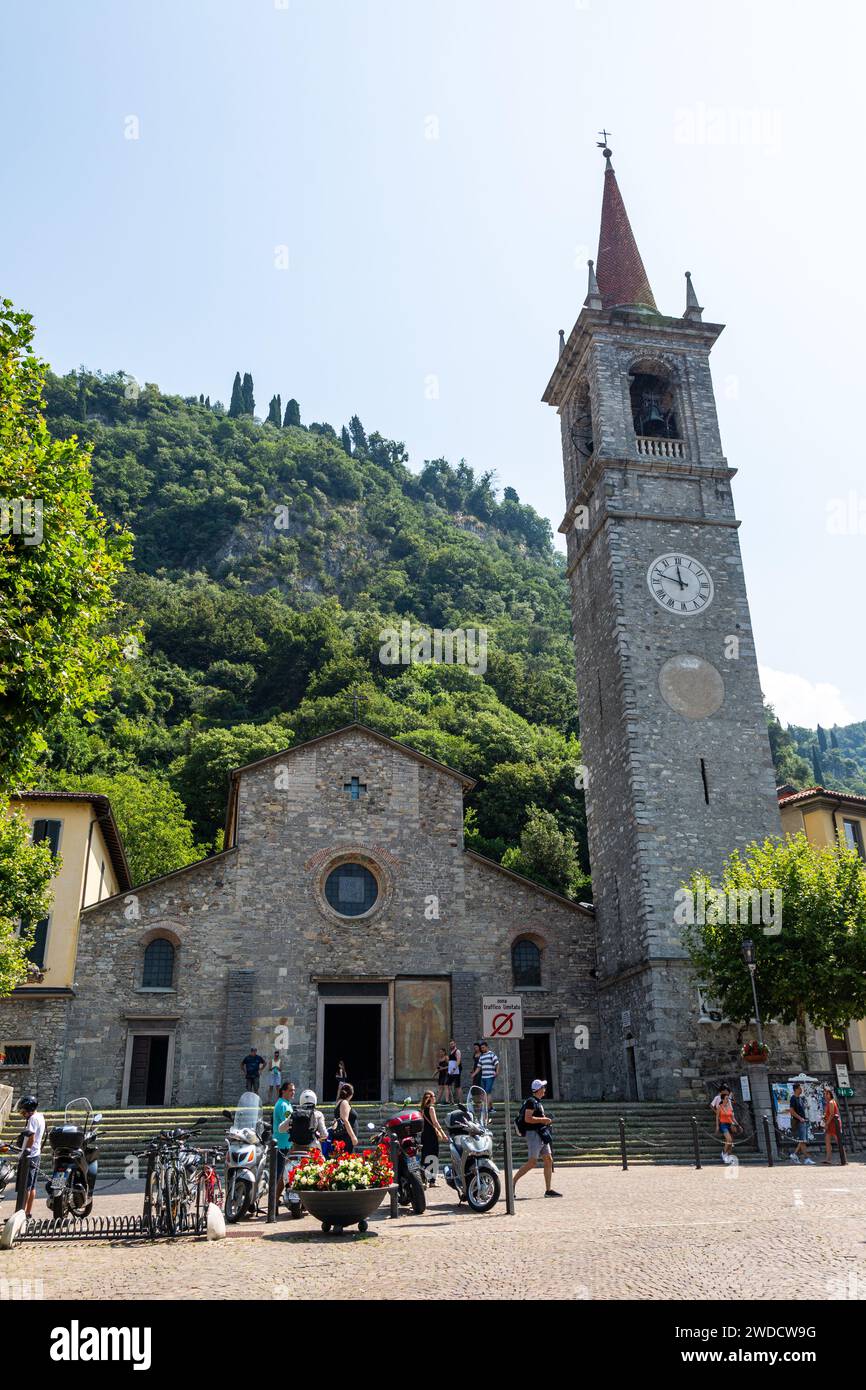 The Chiesa San Giorgio in Varenna, Lombardy, Italy. Stock Photo