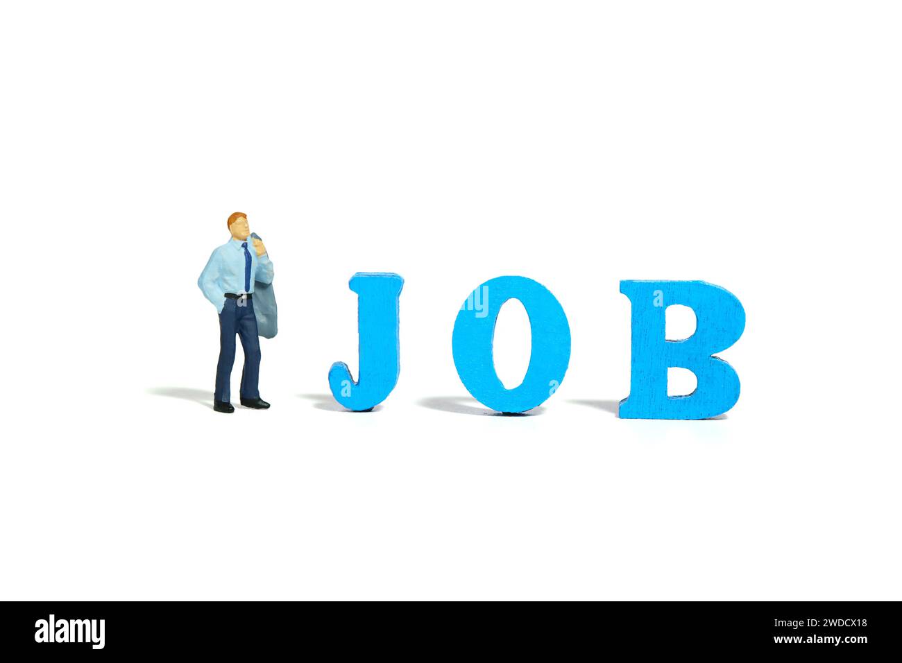 Miniature tiny people toy figure photography. A stress and depressed