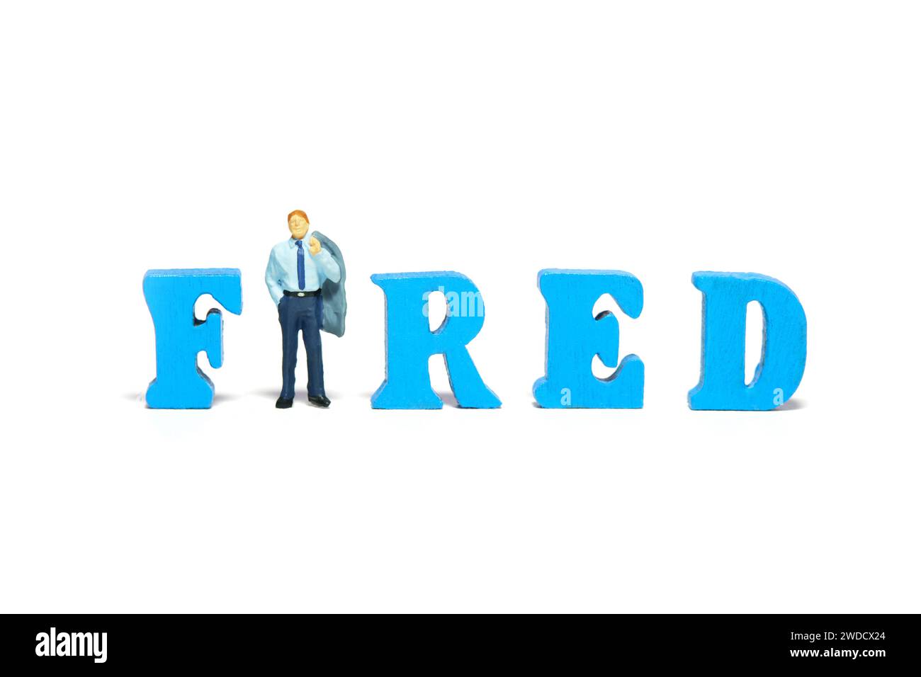 Miniature tiny people toy figure photography. A stress and depressed