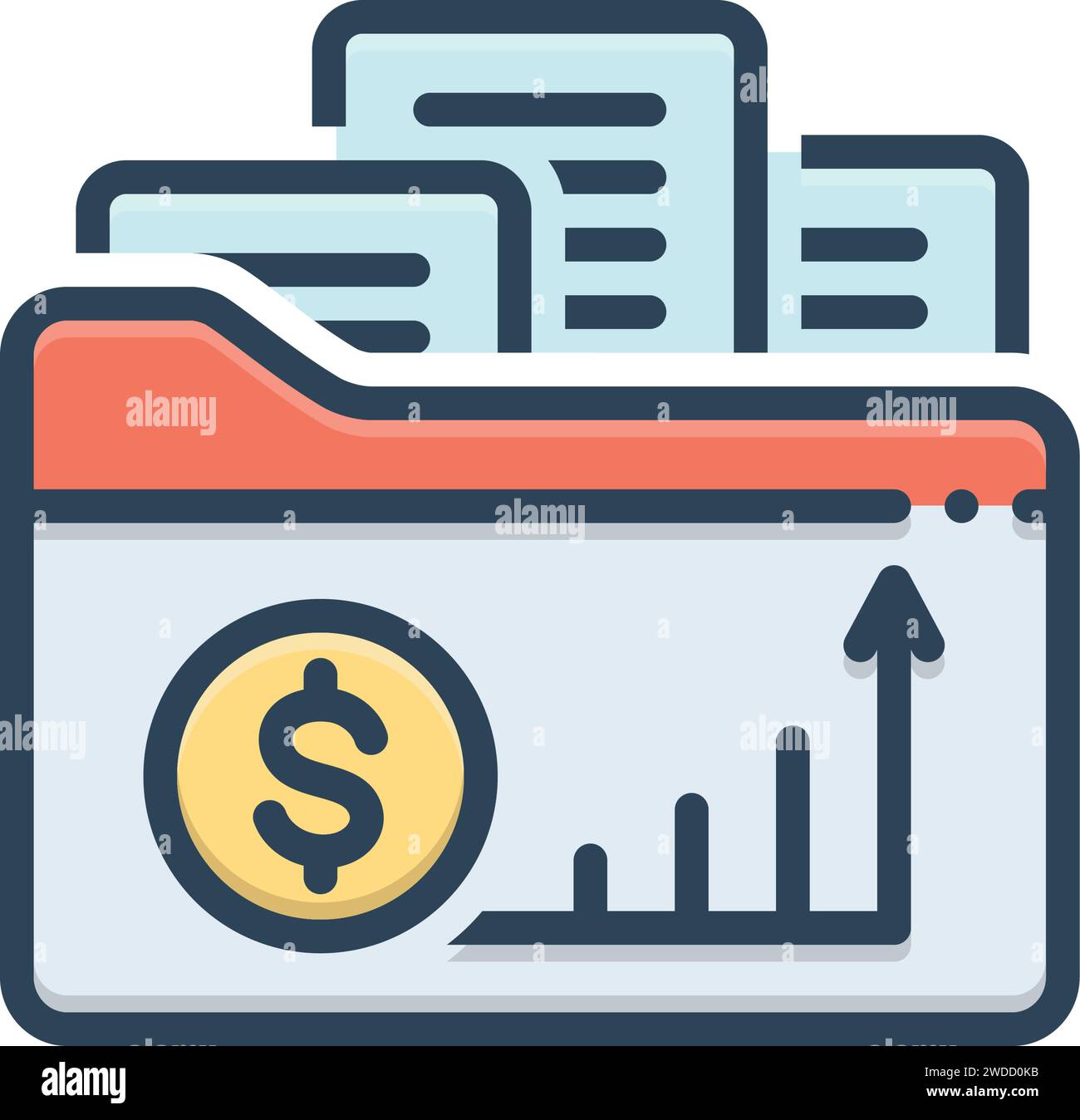 Icon for business,documents Stock Vector