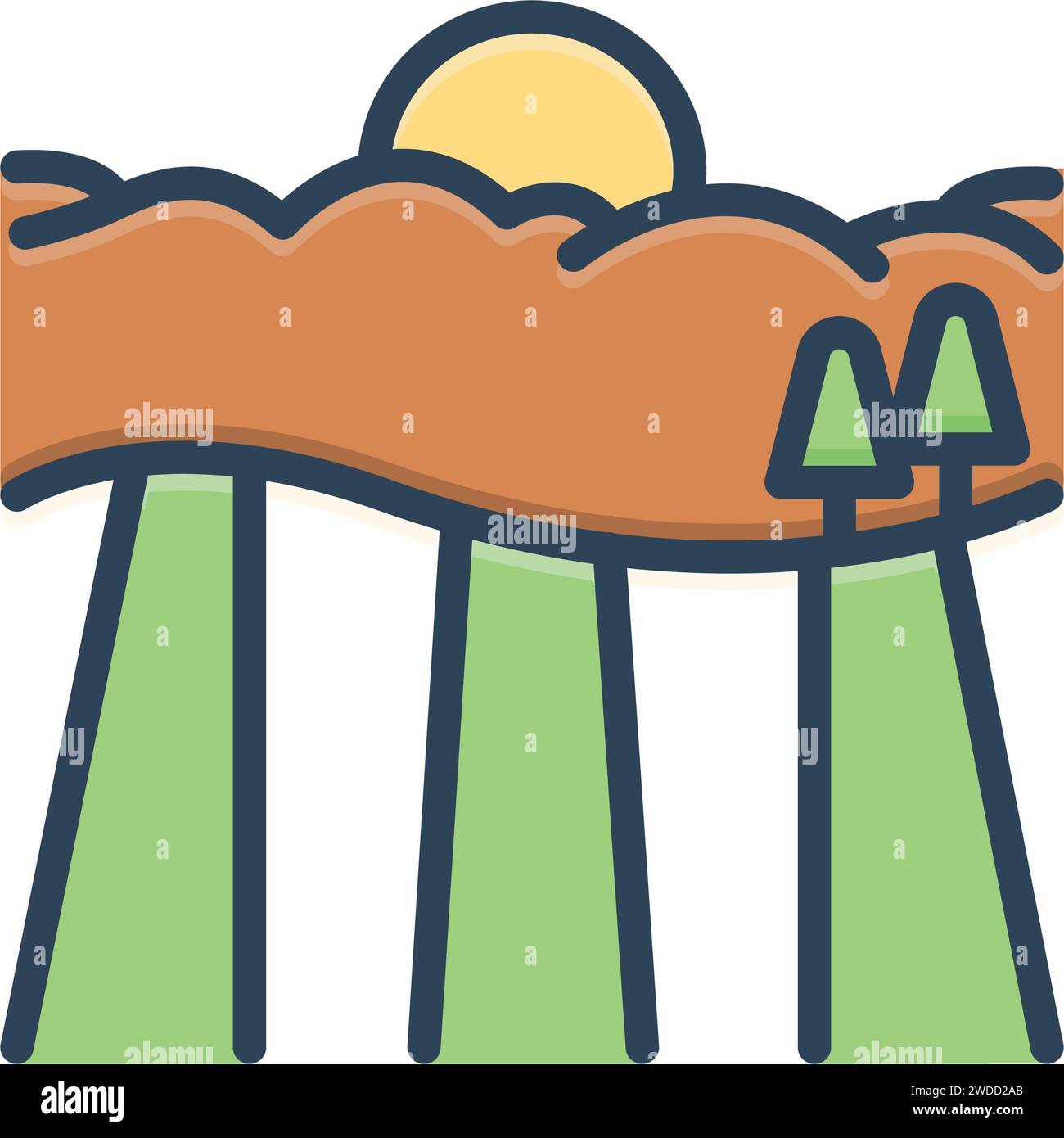 Icon for farm,field Stock Vector