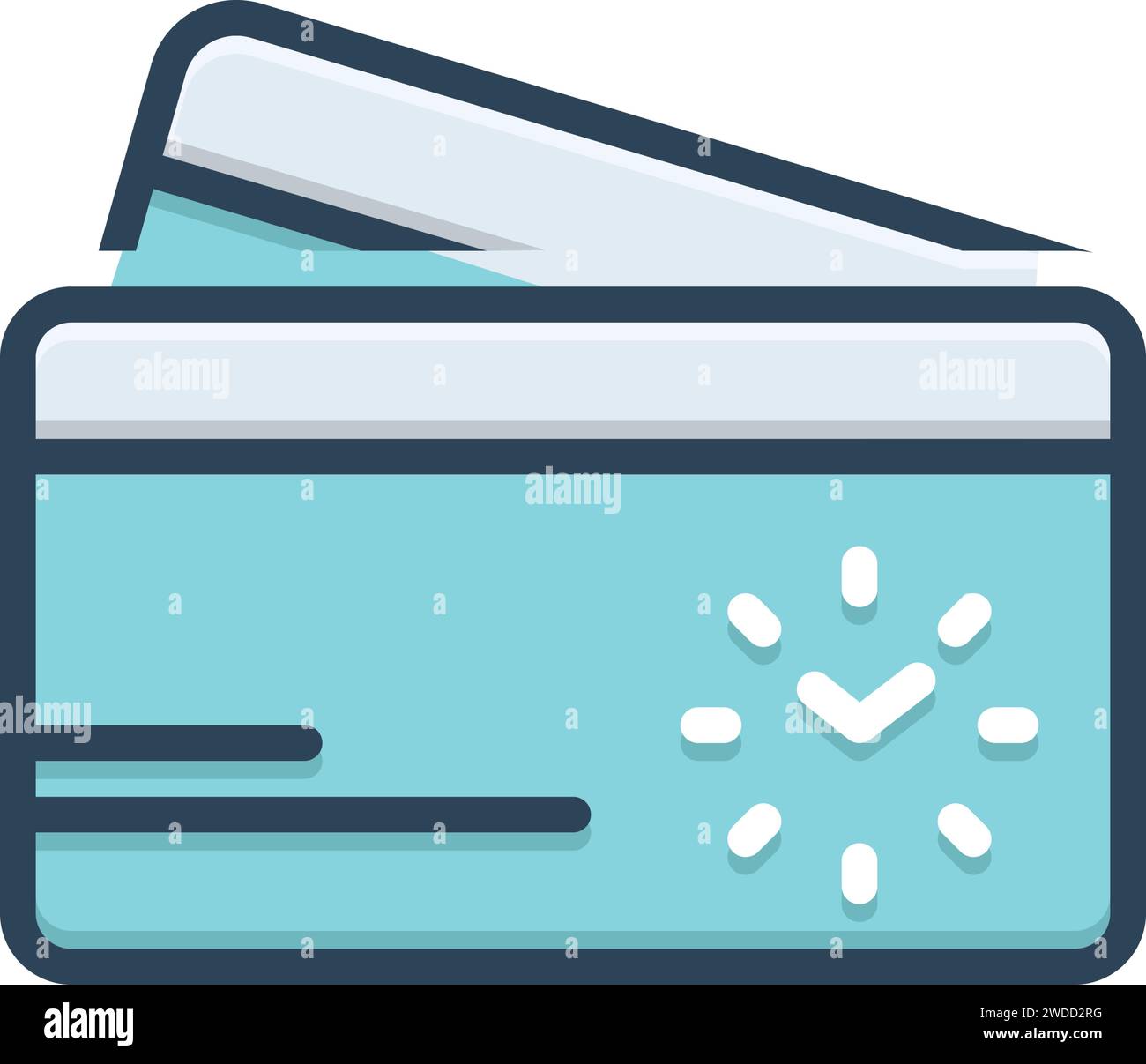 Icon for time card stock vector image art alamy