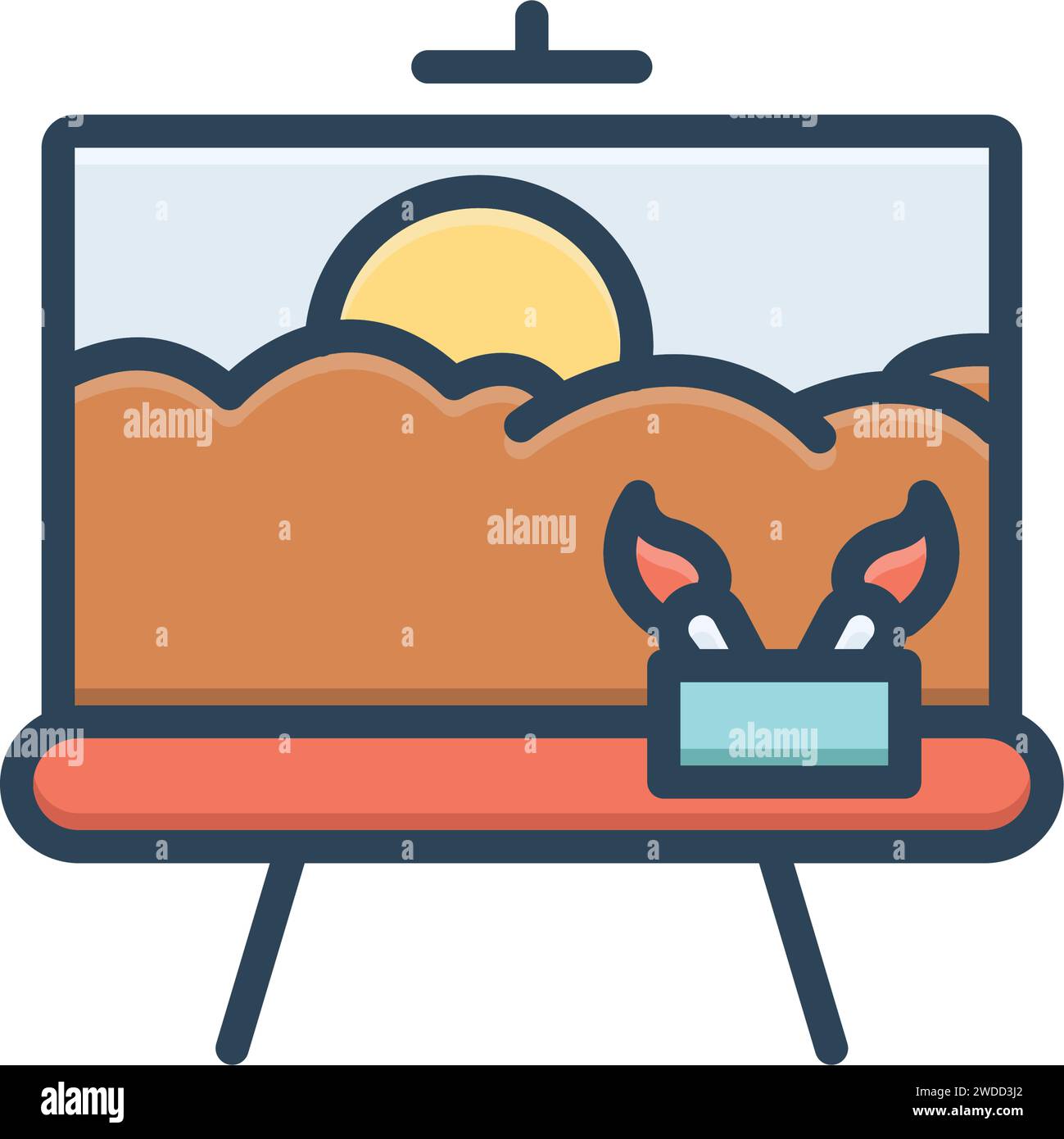 Icon for painting,art Stock Vector
