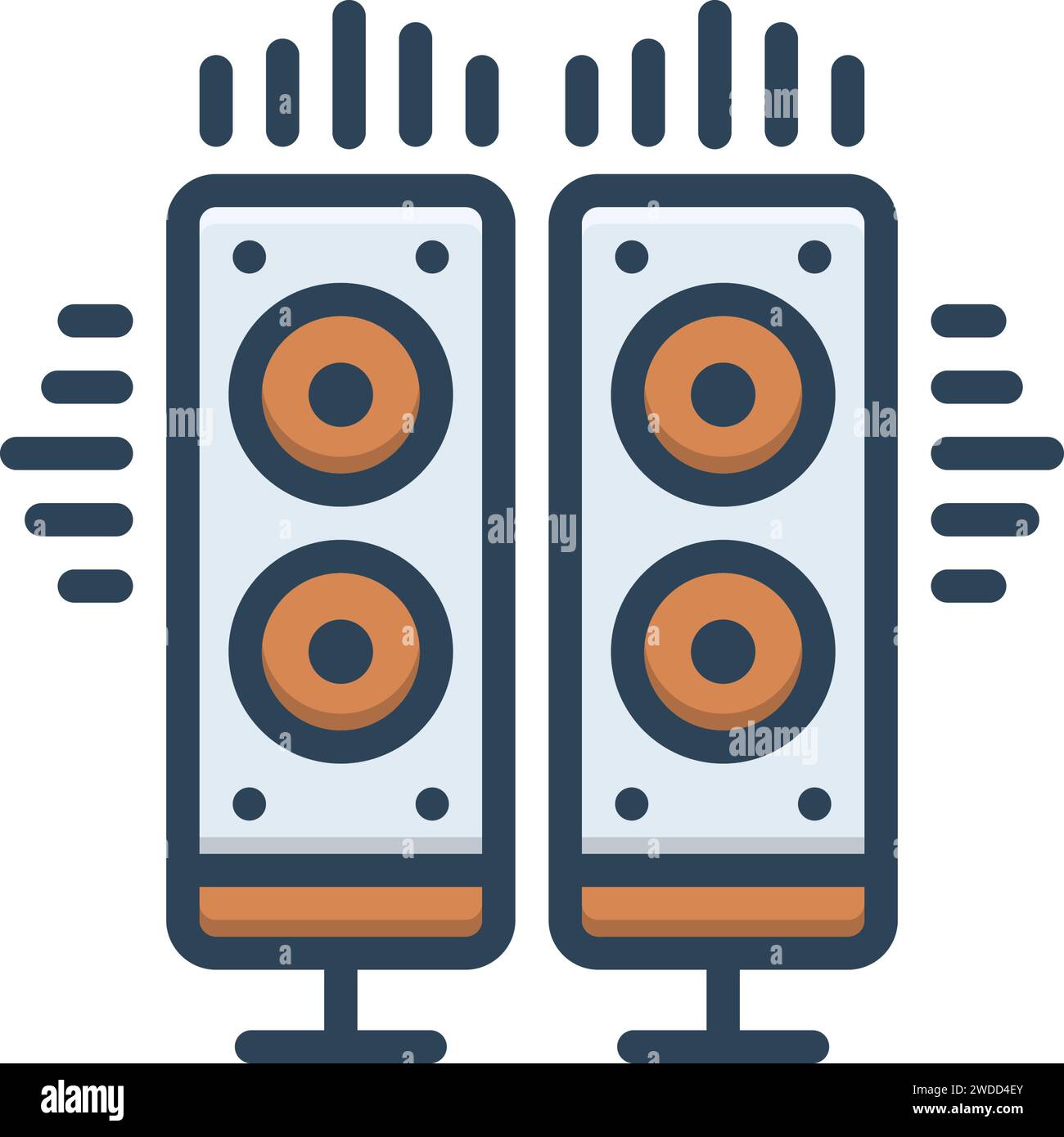 Icon for system,music system Stock Vector