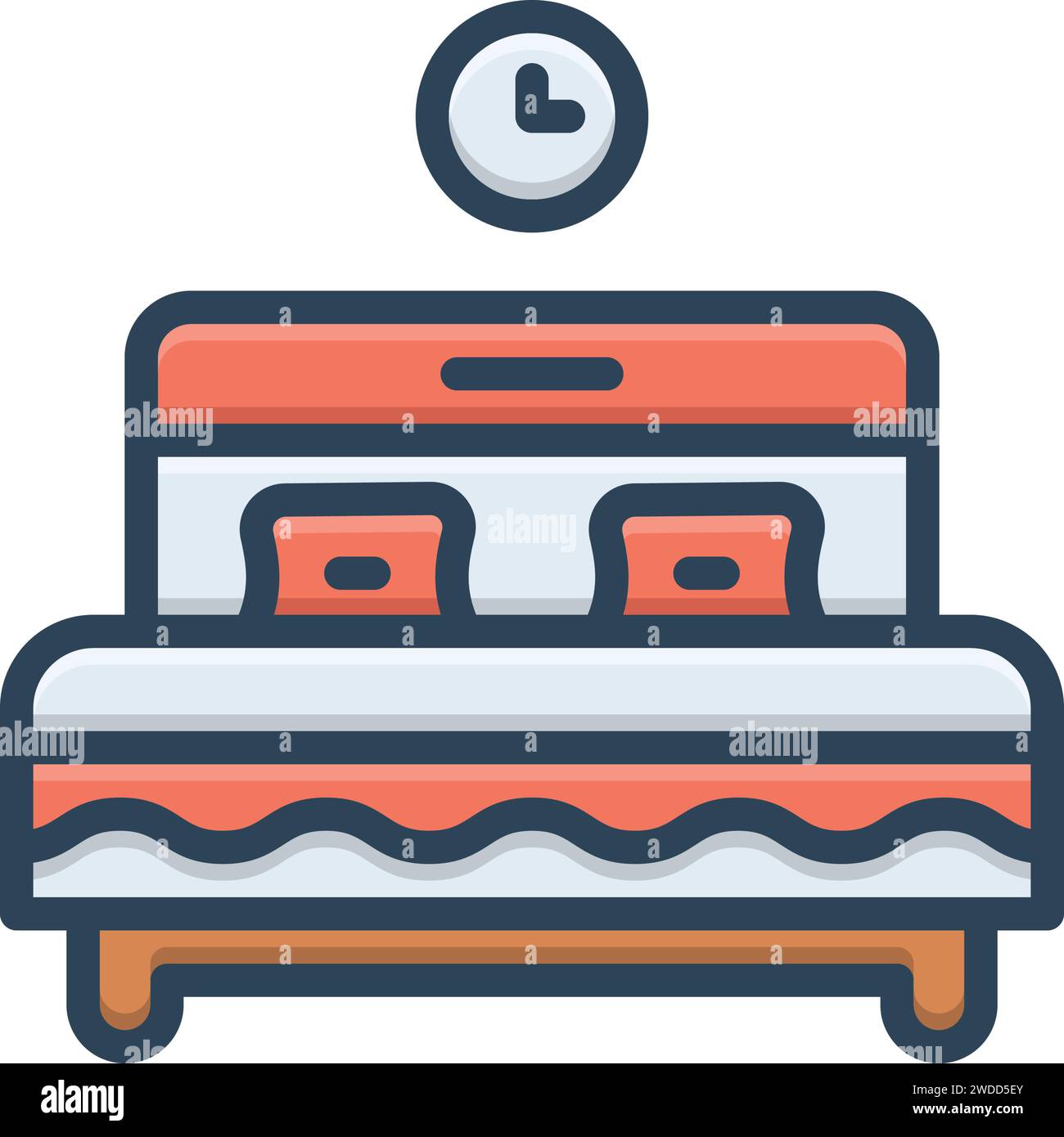 Icon for bed,bedstead Stock Vector
