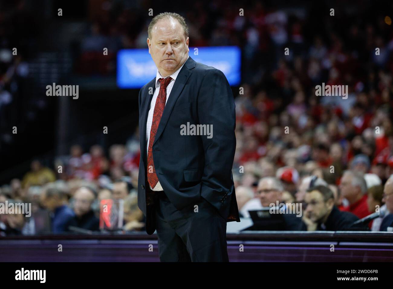 Madison, WI, USA. 19th Jan, 2024. Wisconsin Badgers head coach Greg ...