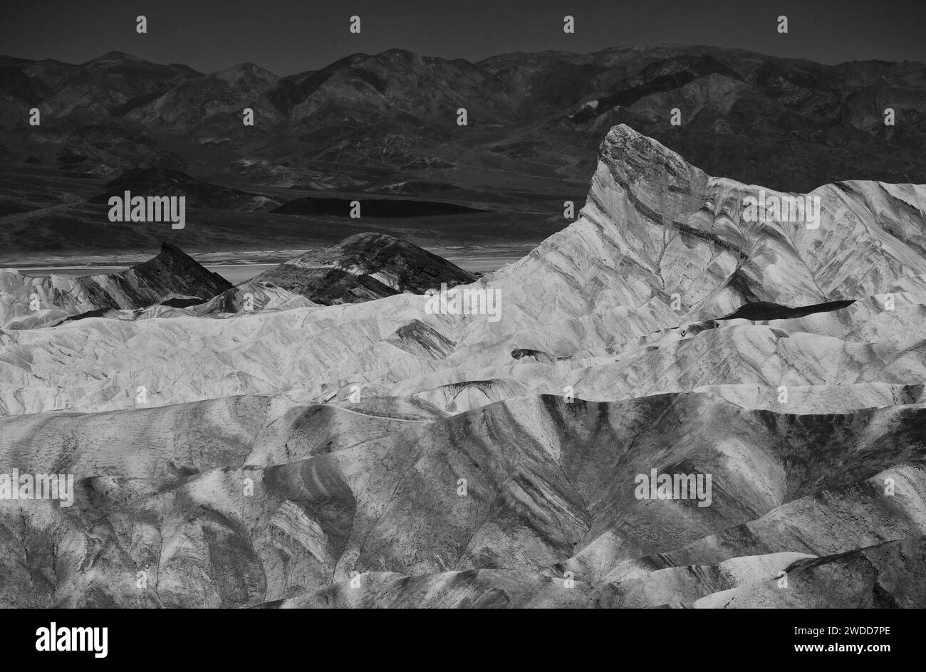 Zabriskie Point, Death Valley National Park, California, USA Stock