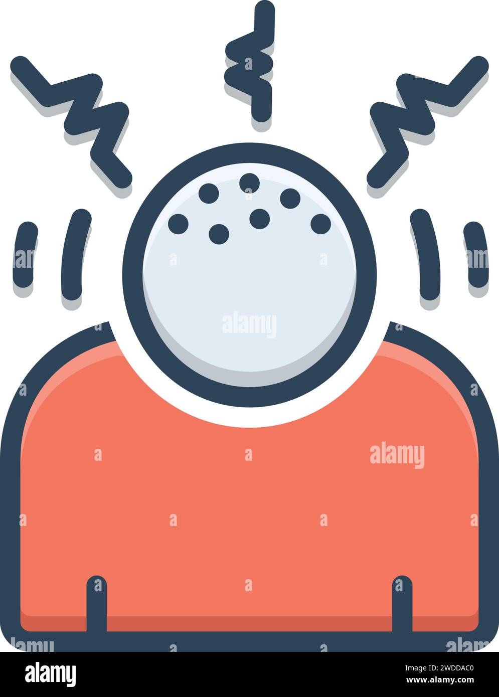Icon for epileptic Stock Vector