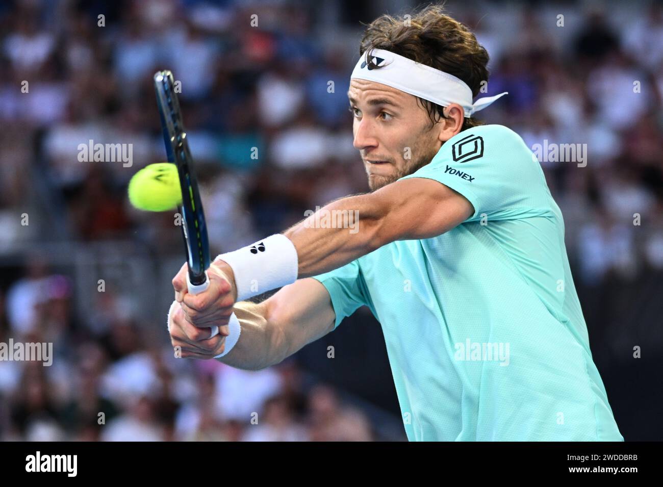 Melbourne, Australia. 20th Jan, 2024. Casper Ruud Of Norway In Action ...