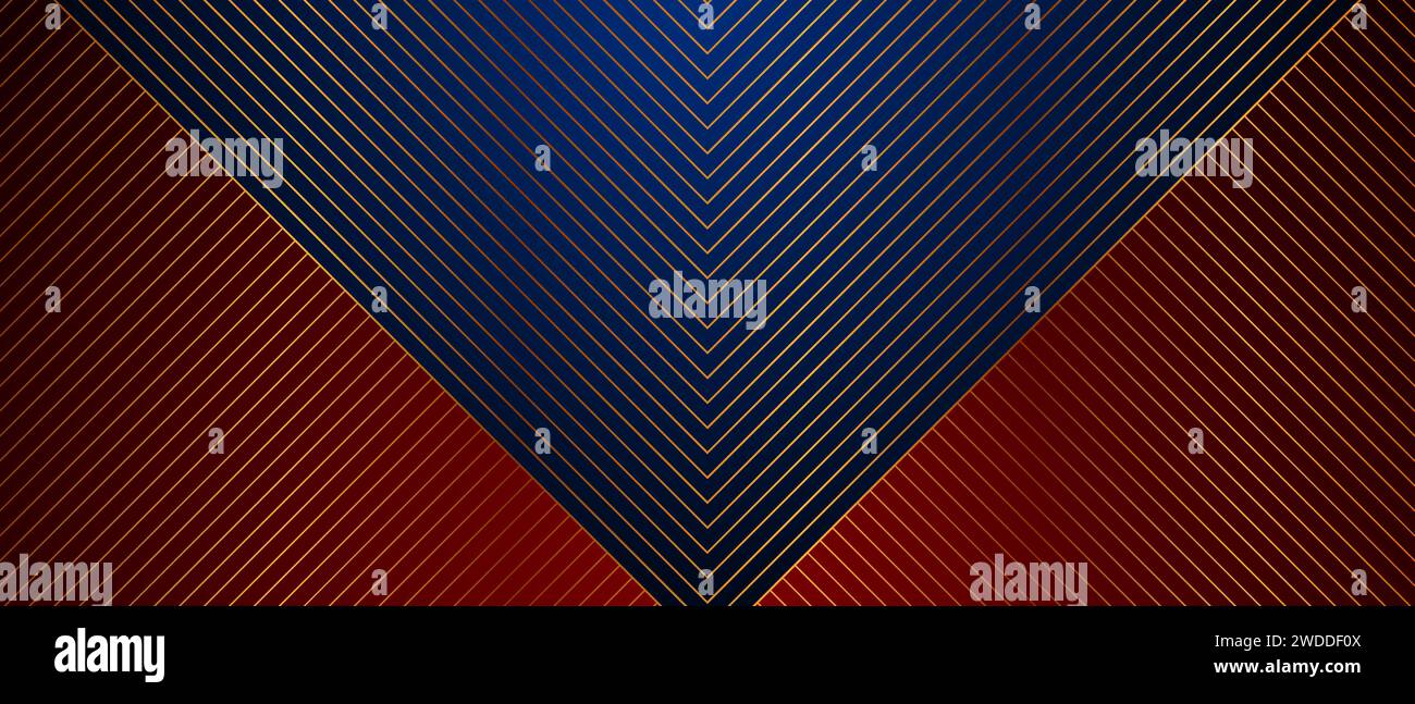 Abstract geometric concept background with golden lines. Vector design ...