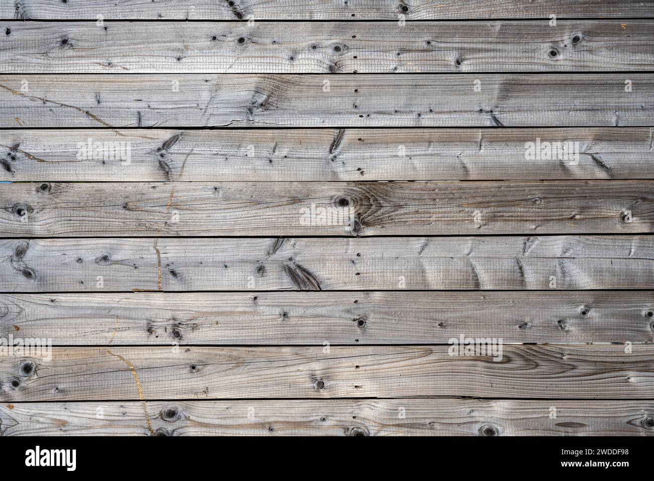 Background from an old and worn plank wall Stock Photo