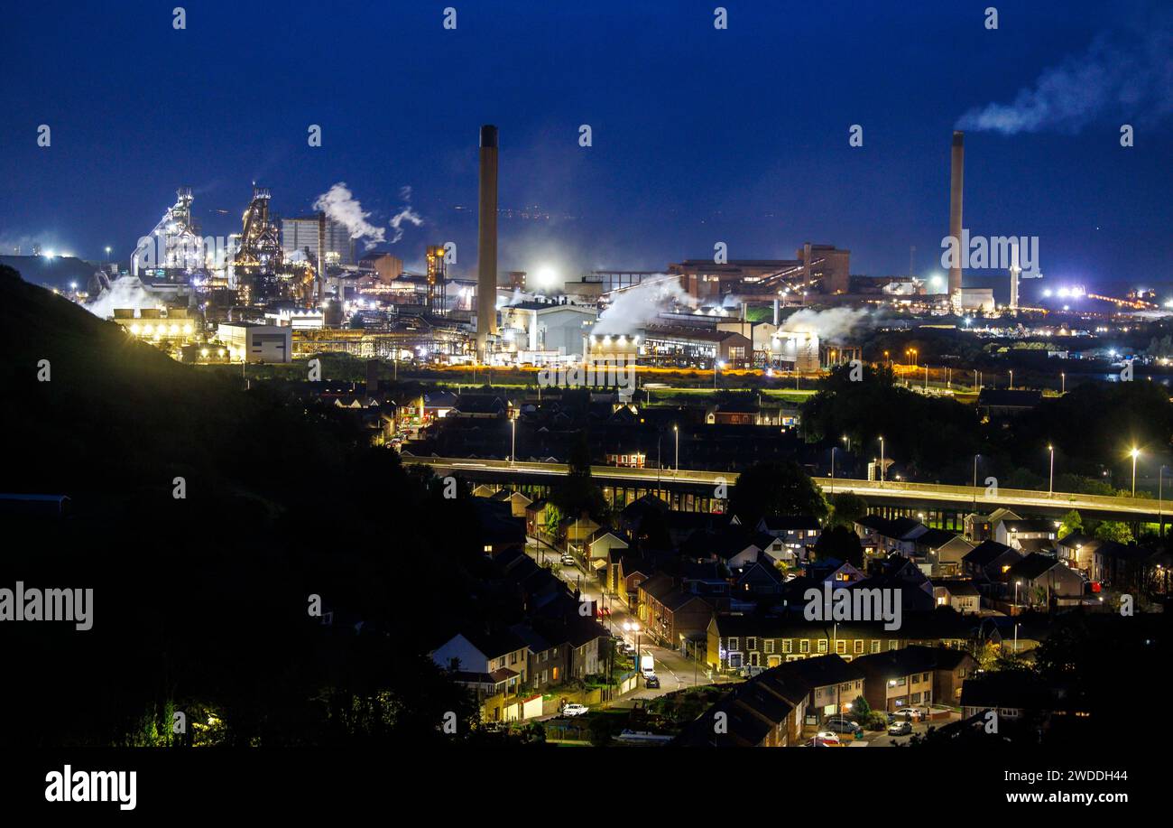 Port Talbot Steelworks. Tata Steel had decided to shut down its blast ...