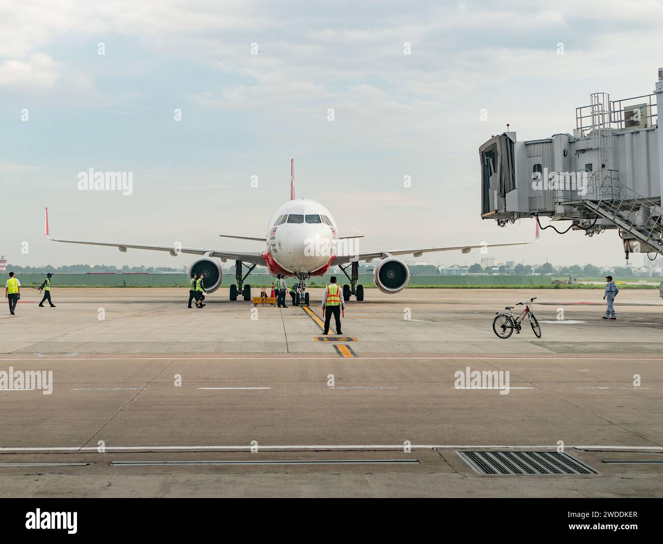 Ho Chi Minh City, Vietnam - May 19, 2018: Air Asia Airbus A320 NEO at Tan Son Nhat International Airport in Ho Chi Minh City. Stock Photo