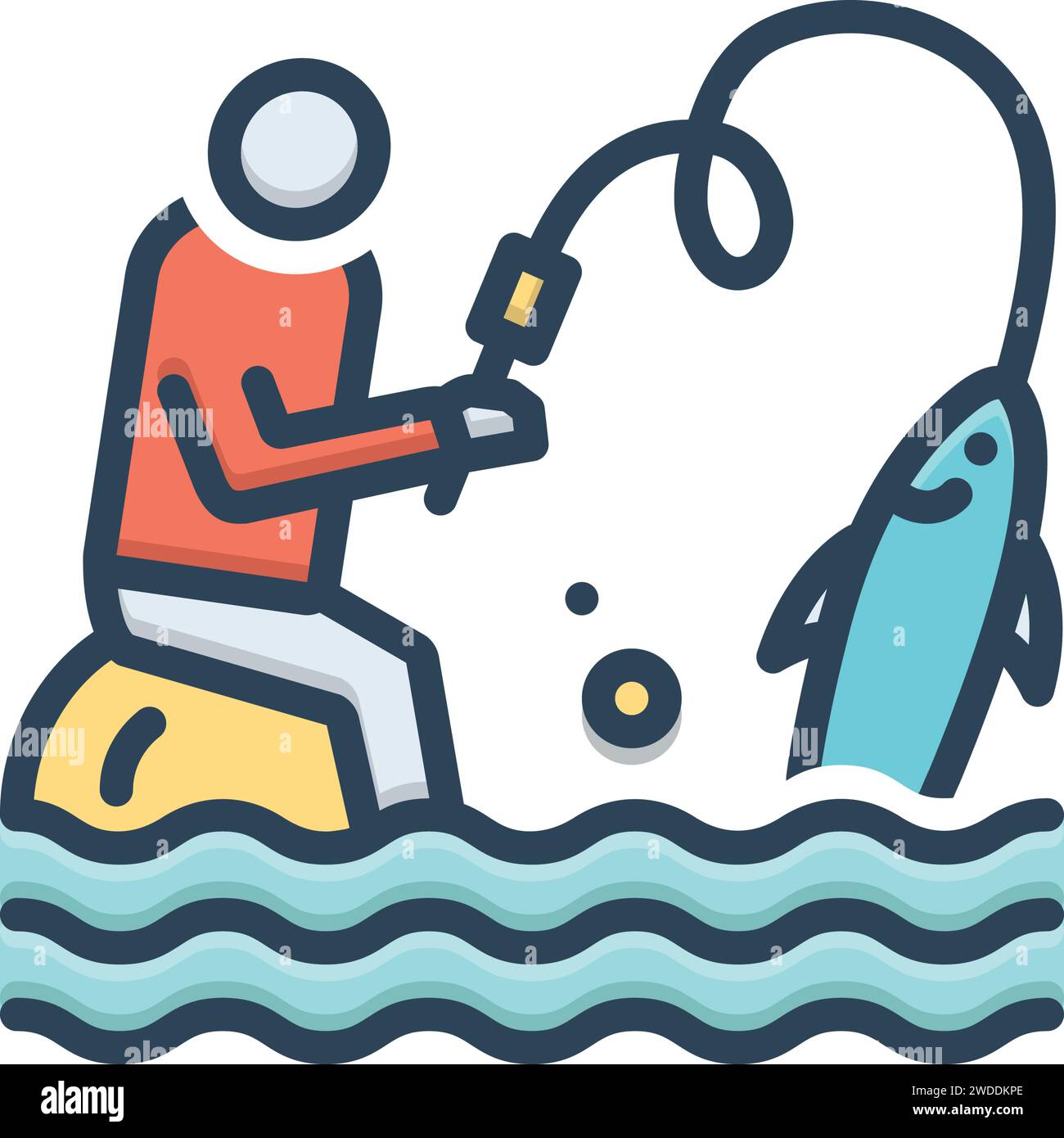 Icon for flyfishing Stock Vector Image & Art - Alamy
