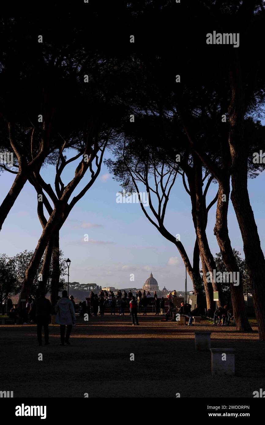 Giardino degli Aranci. Rome, Italy Stock Photo