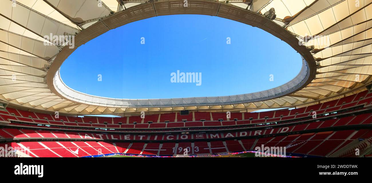 Civitas Metropolitano Stadium, panoramic view. Madrid, Spain. Stock Photo