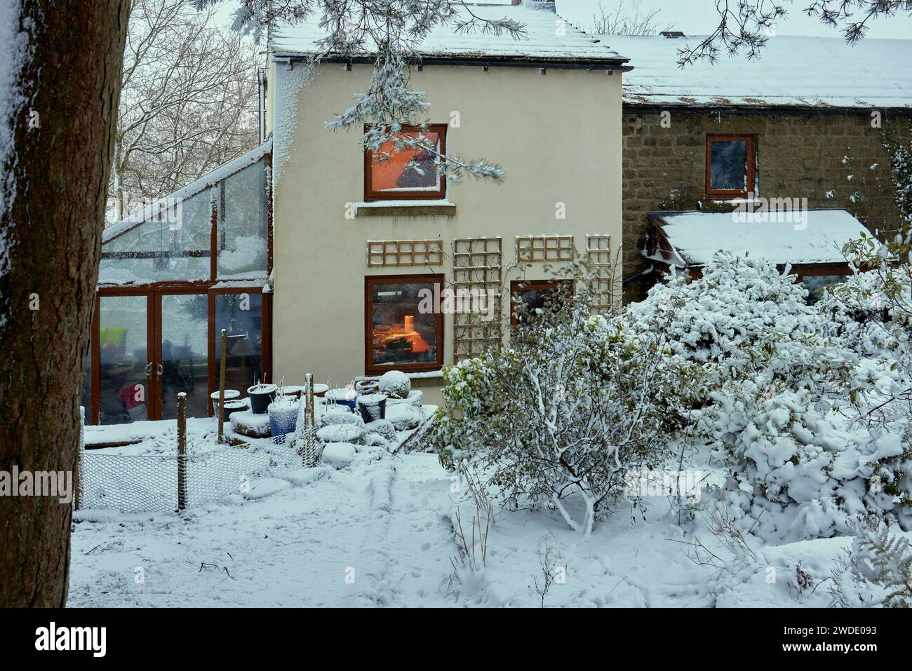 Bewerley, Harrogate, N Yorkshire, England UK. 16th January 2024. A warm