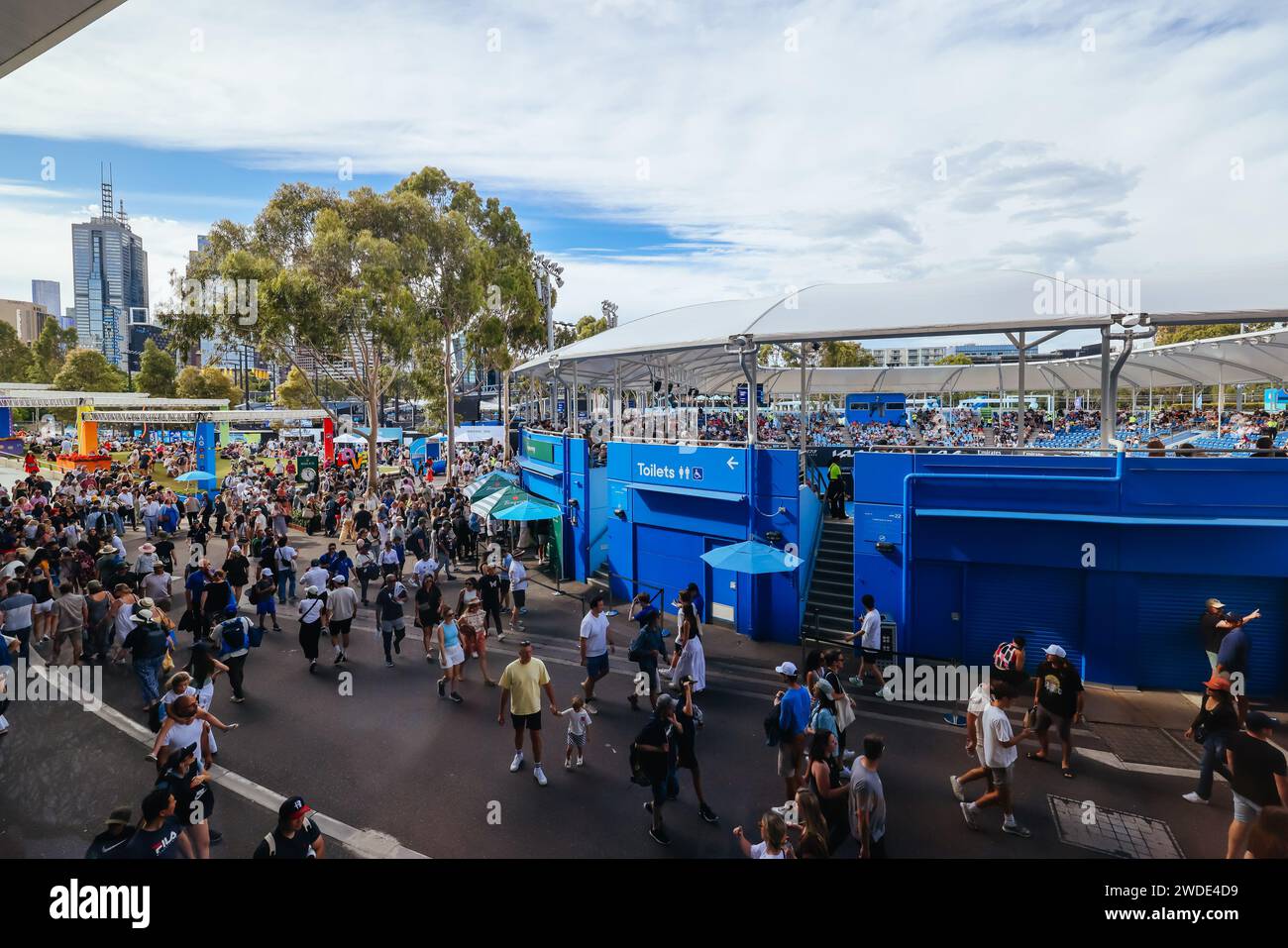 Melbourne, Victoria, Australia. 20th Jan, 2024. MELBOURNE, AUSTRALIA JANUARY 20 Atmosphere