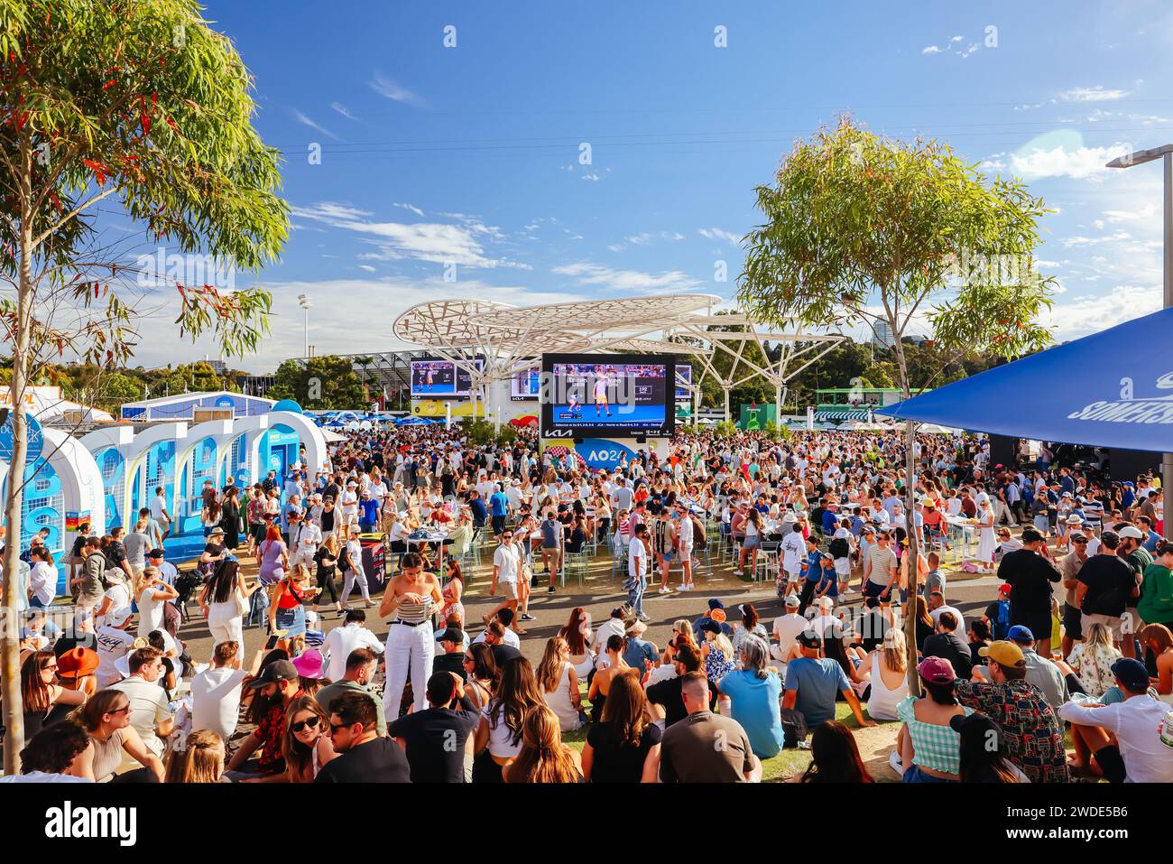 Melbourne, Victoria, Australia. 20th Jan, 2024. MELBOURNE, AUSTRALIA JANUARY 20 Atmosphere