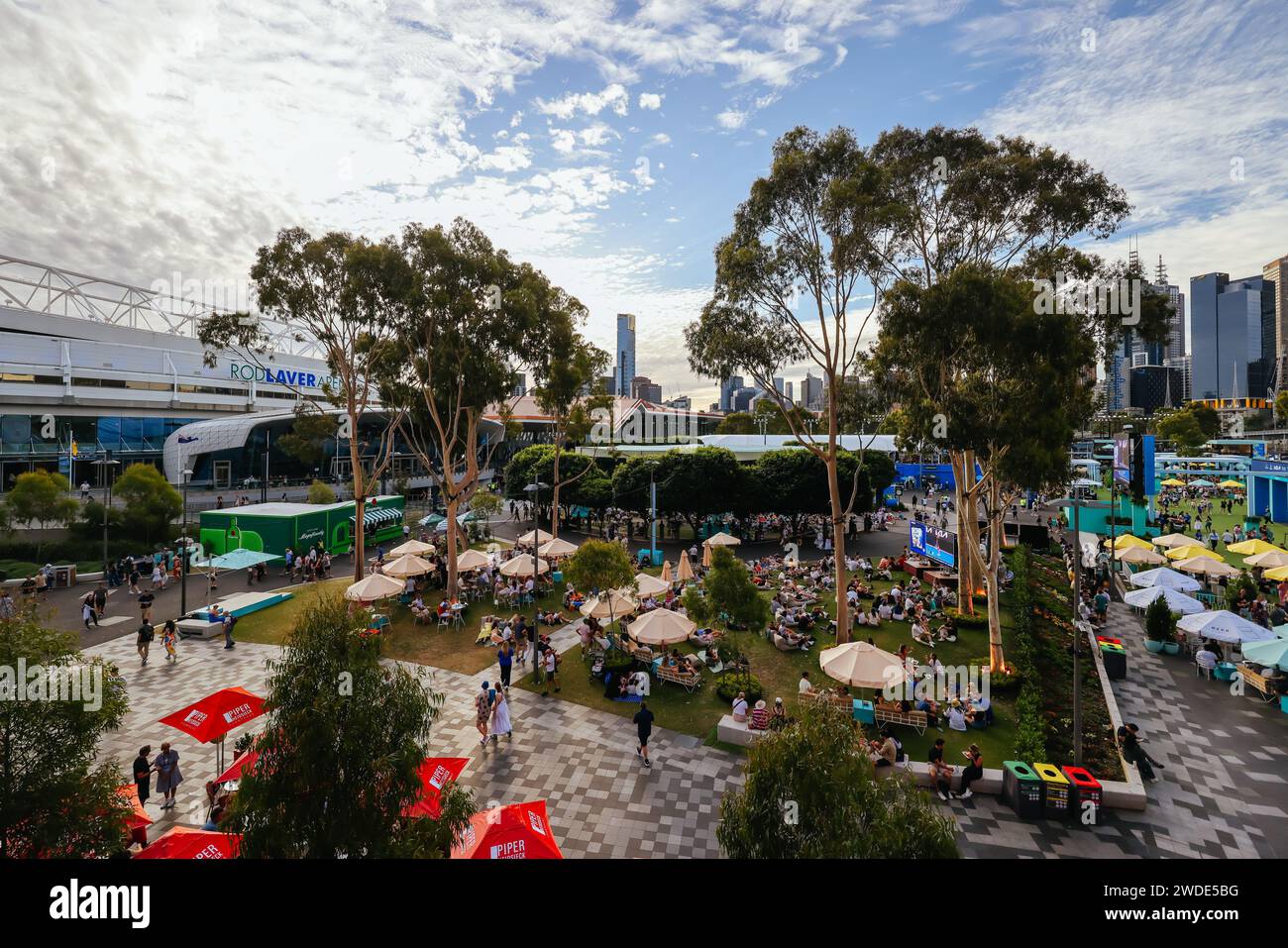 Melbourne, Victoria, Australia. 20th Jan, 2024. MELBOURNE, AUSTRALIA JANUARY 20 Atmosphere