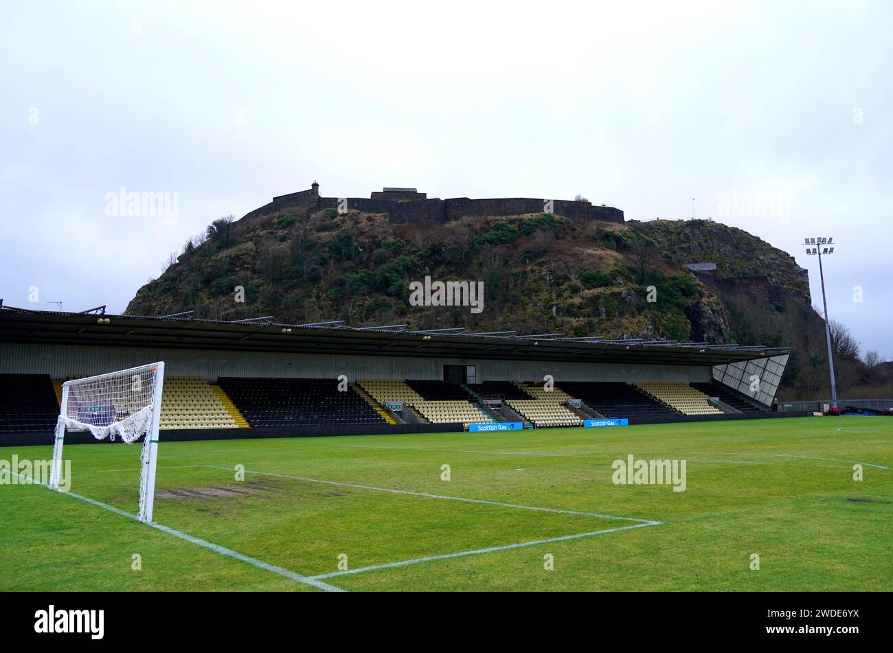 A general view of the pitch ahead of the Scottish Gas Scottish Cup
