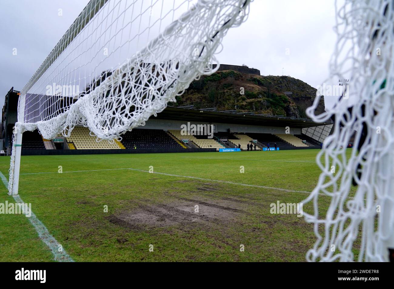 A general view of the pitch ahead of the Scottish Gas Scottish Cup