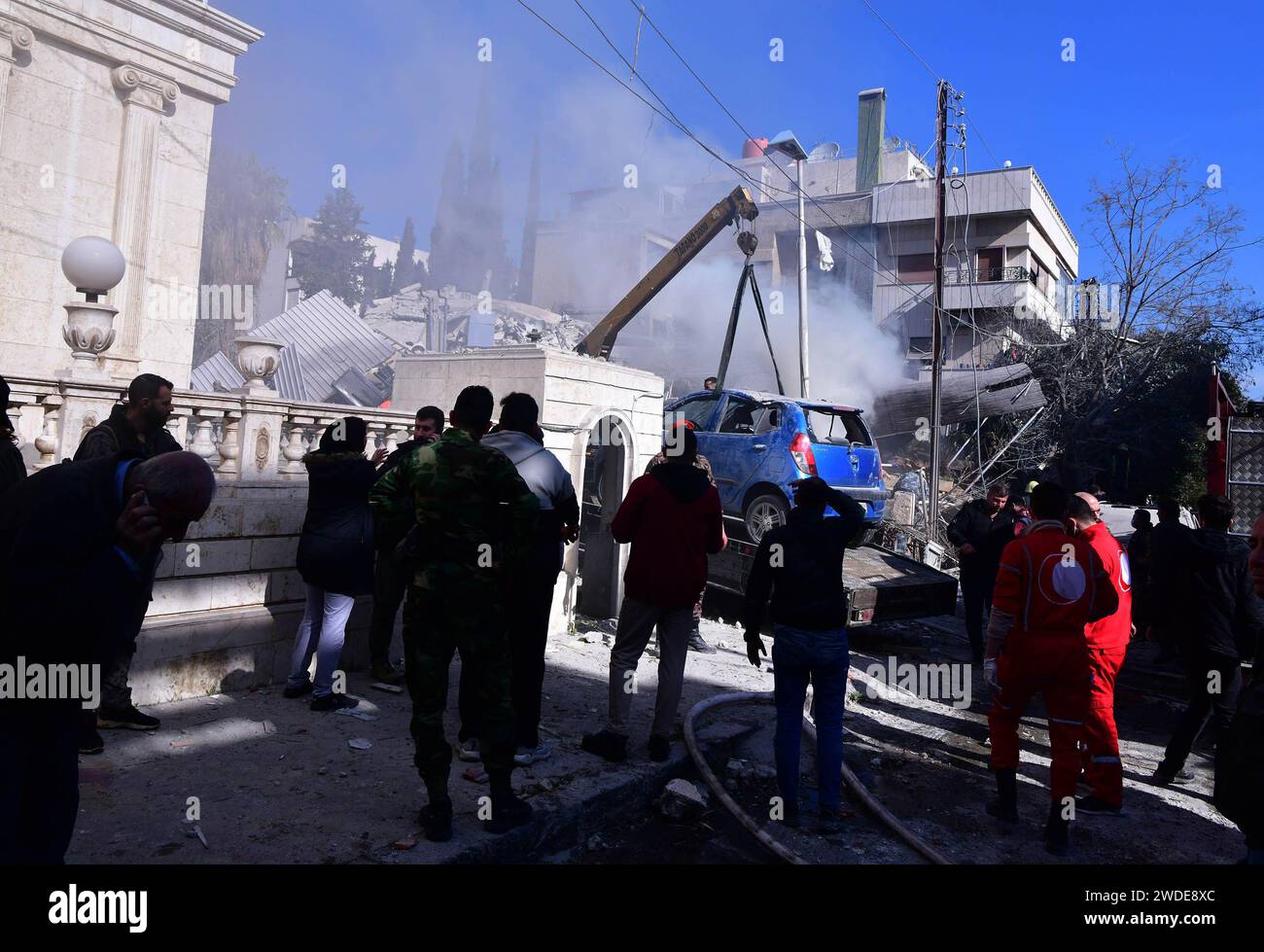 Damascus. 20th Jan, 2024. This photo taken on Jan. 20, 2024 shows a