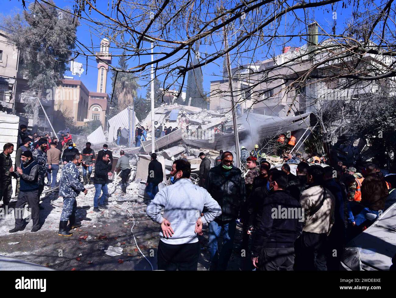 Damascus. 20th Jan, 2024. This photo taken on Jan. 20, 2024 shows a