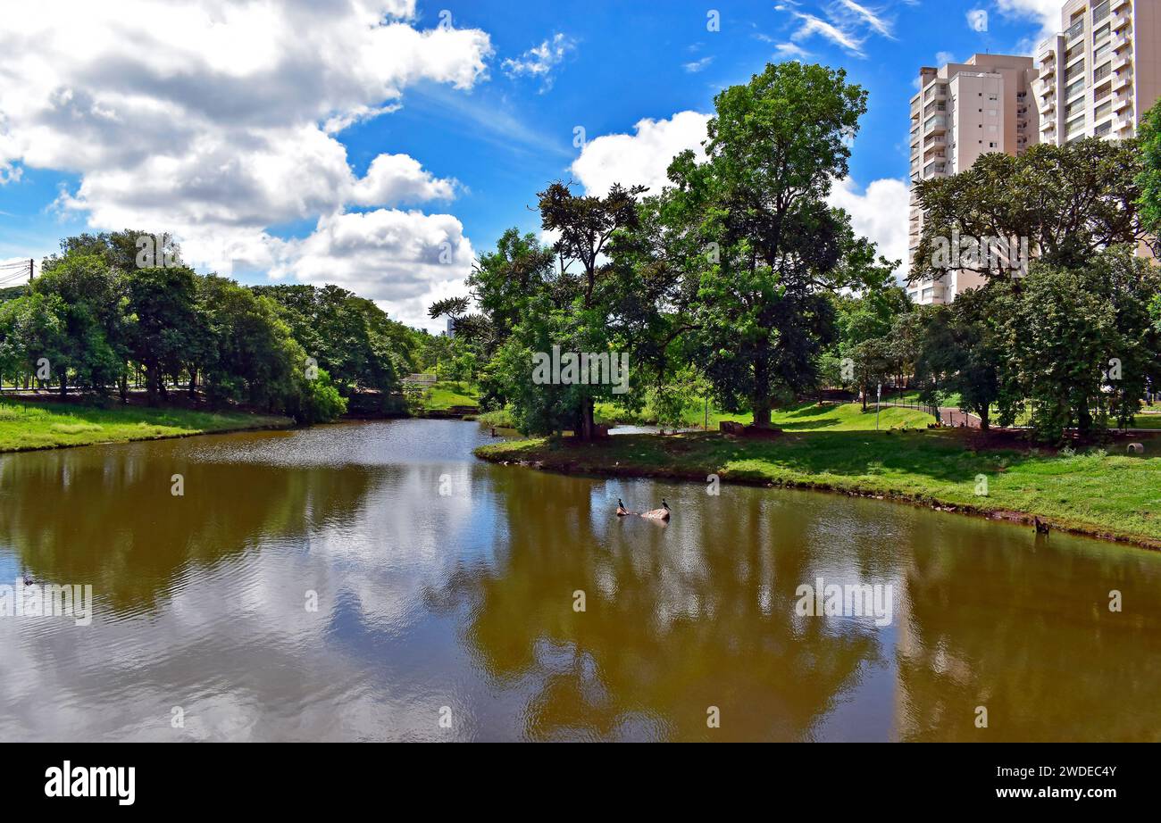 Partial view of 'Arts Park' (Parque das Artes) in Ribeirao Preto, Sao Paulo, Brazil Stock Photo