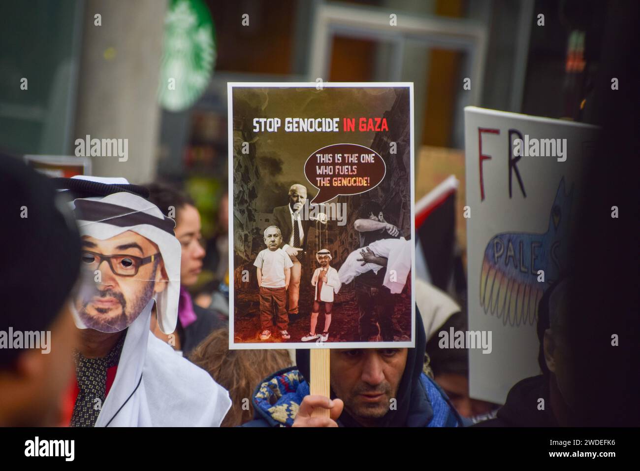 London UK 20th January 2024 Pro Palestine Protesters Gather Outside   London Uk 20th January 2024 Pro Palestine Protesters Gather Outside The Offices Of Weapons Manufacturer Bae Systems Which Reportedly Supplies Weapons To Israel As The Israel Hamas War Continues Credit Vuk Valcicalamy Live News 2WDEFK6 