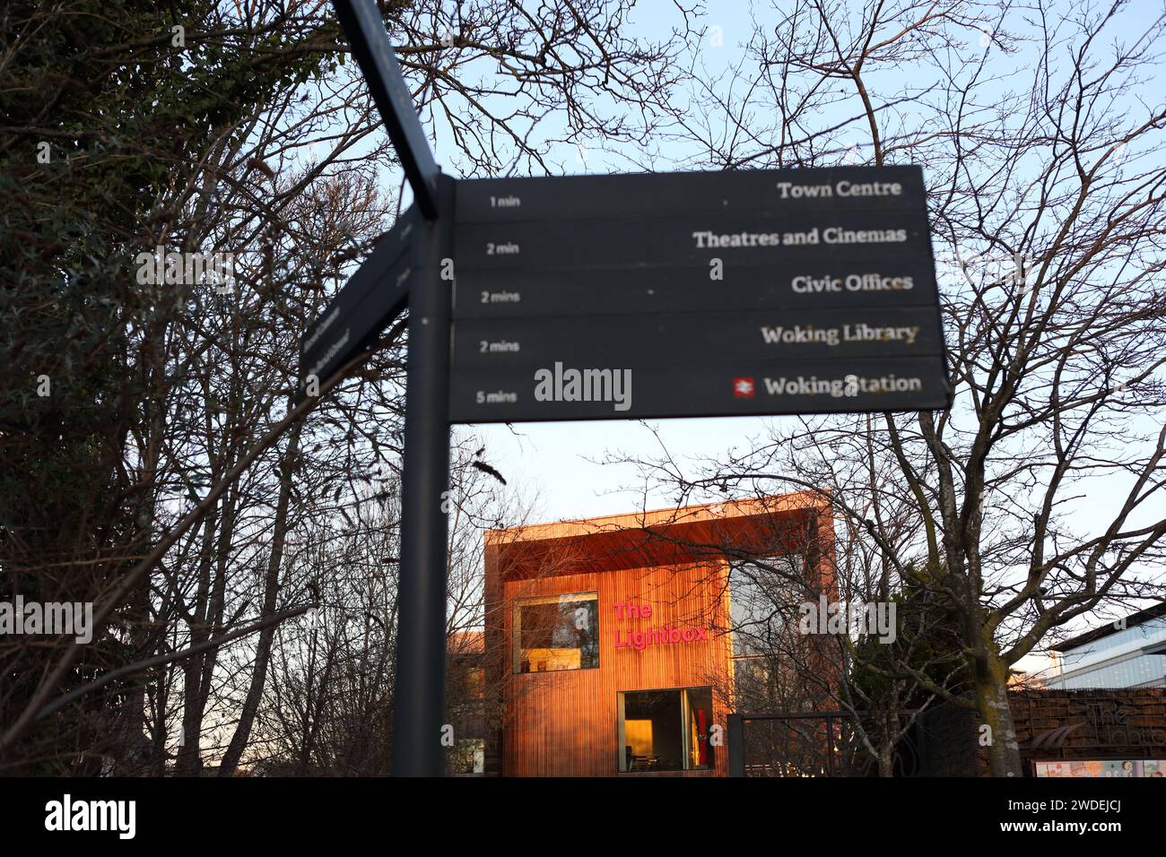 The Lightbox Gallery and Museum, Woking, Surrey, designed by architects Marks Barfield