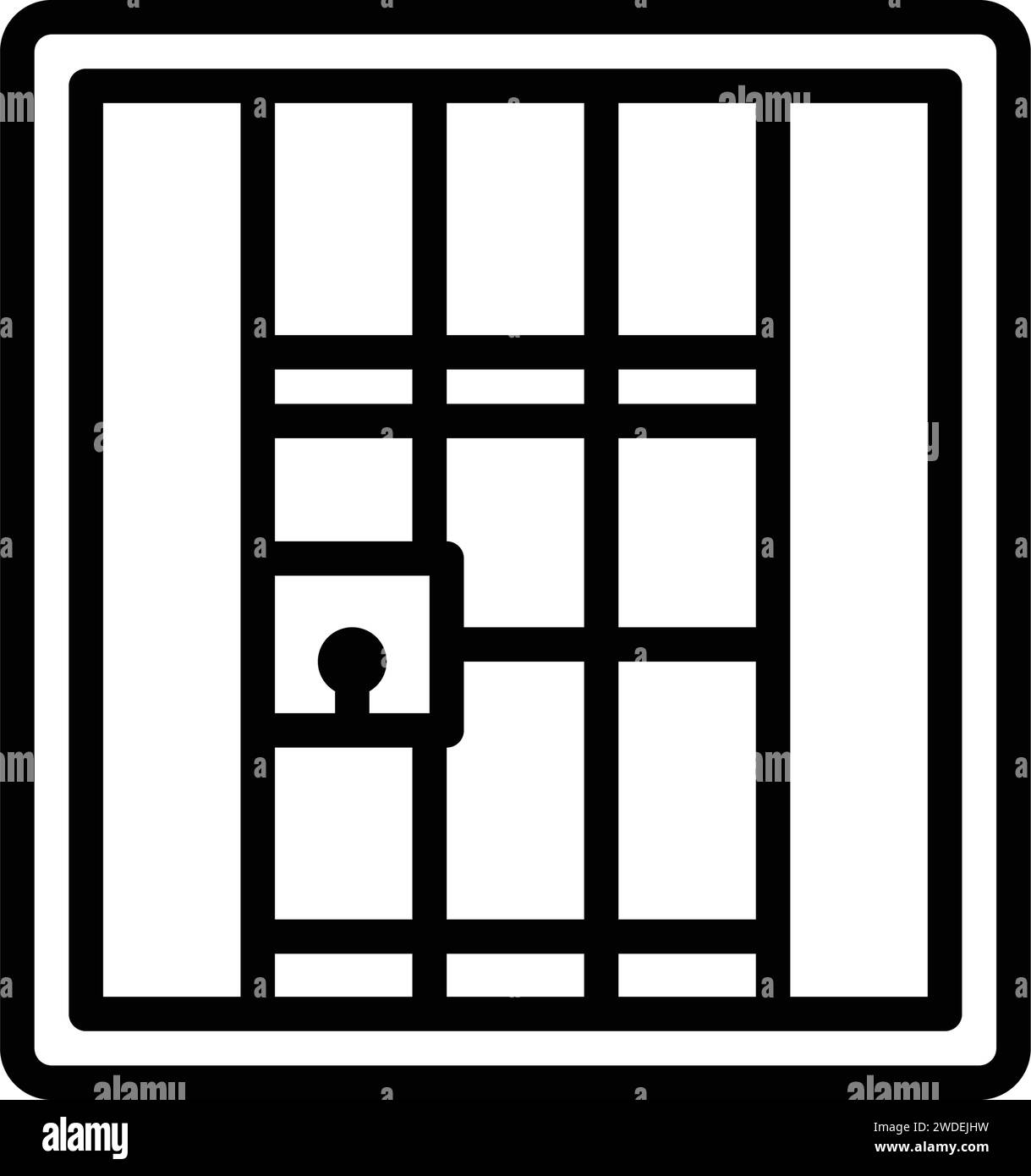 Icon for jail,prison Stock Vector